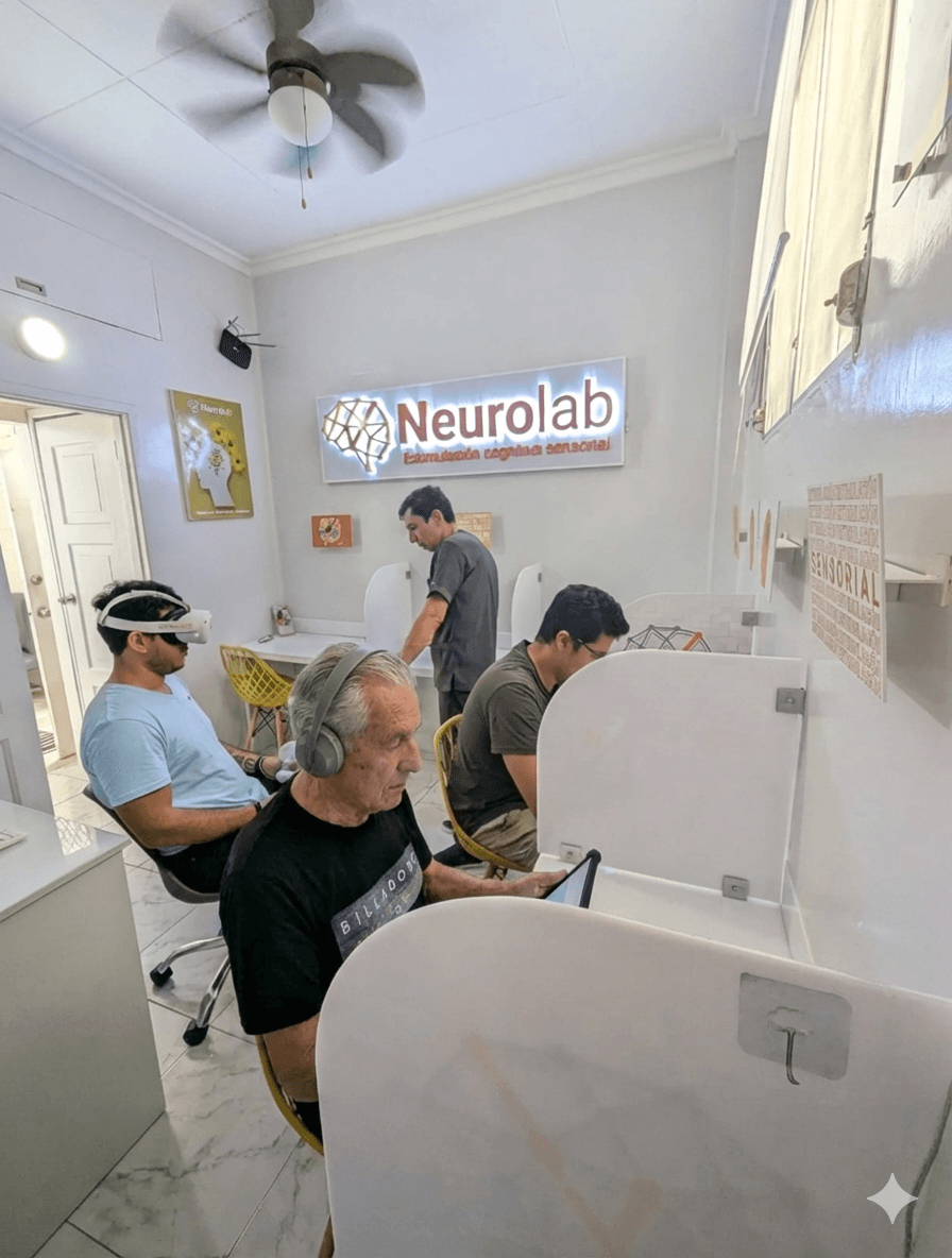 Sala NeuroLab con pacientes