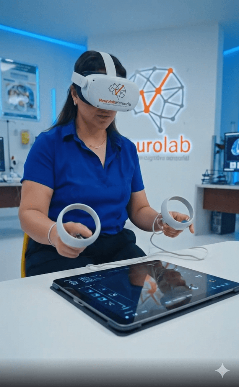 Sesión NeuroLab con realidad virtual