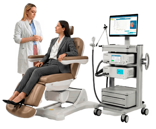 Estimulación magnética transcraneal - paciente femenina